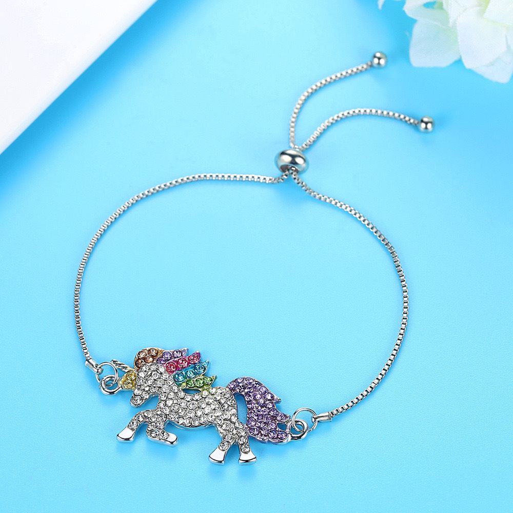 MYKI Majestic Unicorn Charming Multicolour Bracelet (MKBRAD401S)