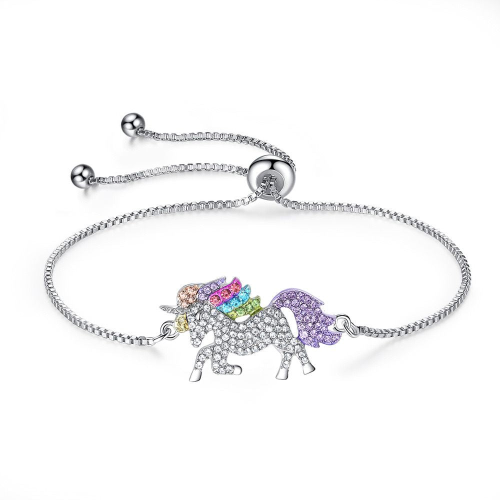 MYKI Majestic Unicorn Charming Multicolour Bracelet (MKBRAD401S)