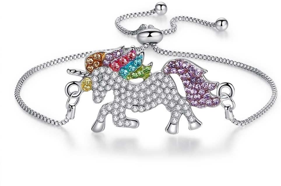 MYKI Majestic Unicorn Charming Multicolour Bracelet (MKBRAD401S)