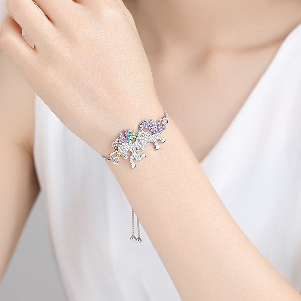 MYKI Majestic Unicorn Charming Multicolour Bracelet (MKBRAD401S)