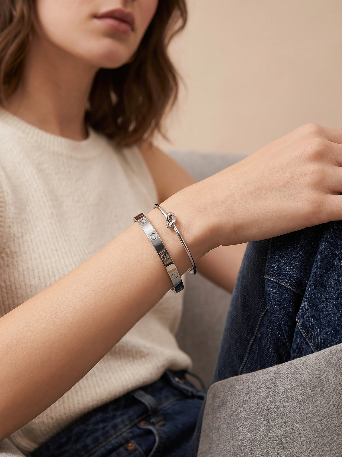MYKI Love & Knot Bracelet Stack (MKBRAD206)