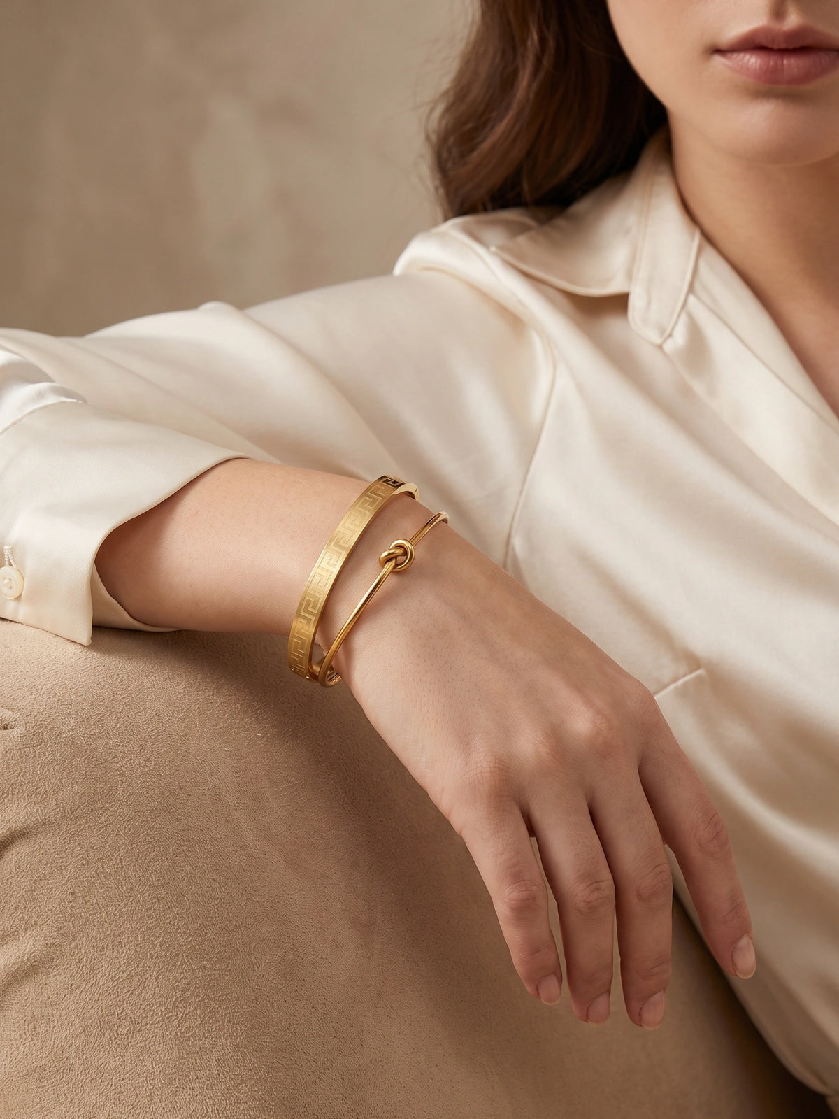 MYKI Kada & Knot Bracelet Stack (MKBRAD218)