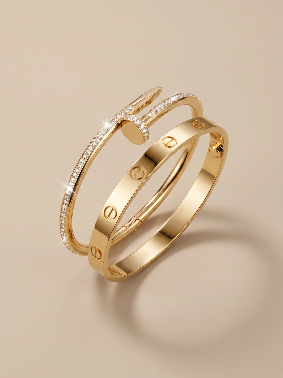 MYKI Nail and Kada Bracelet Stack (MKBRAD226)