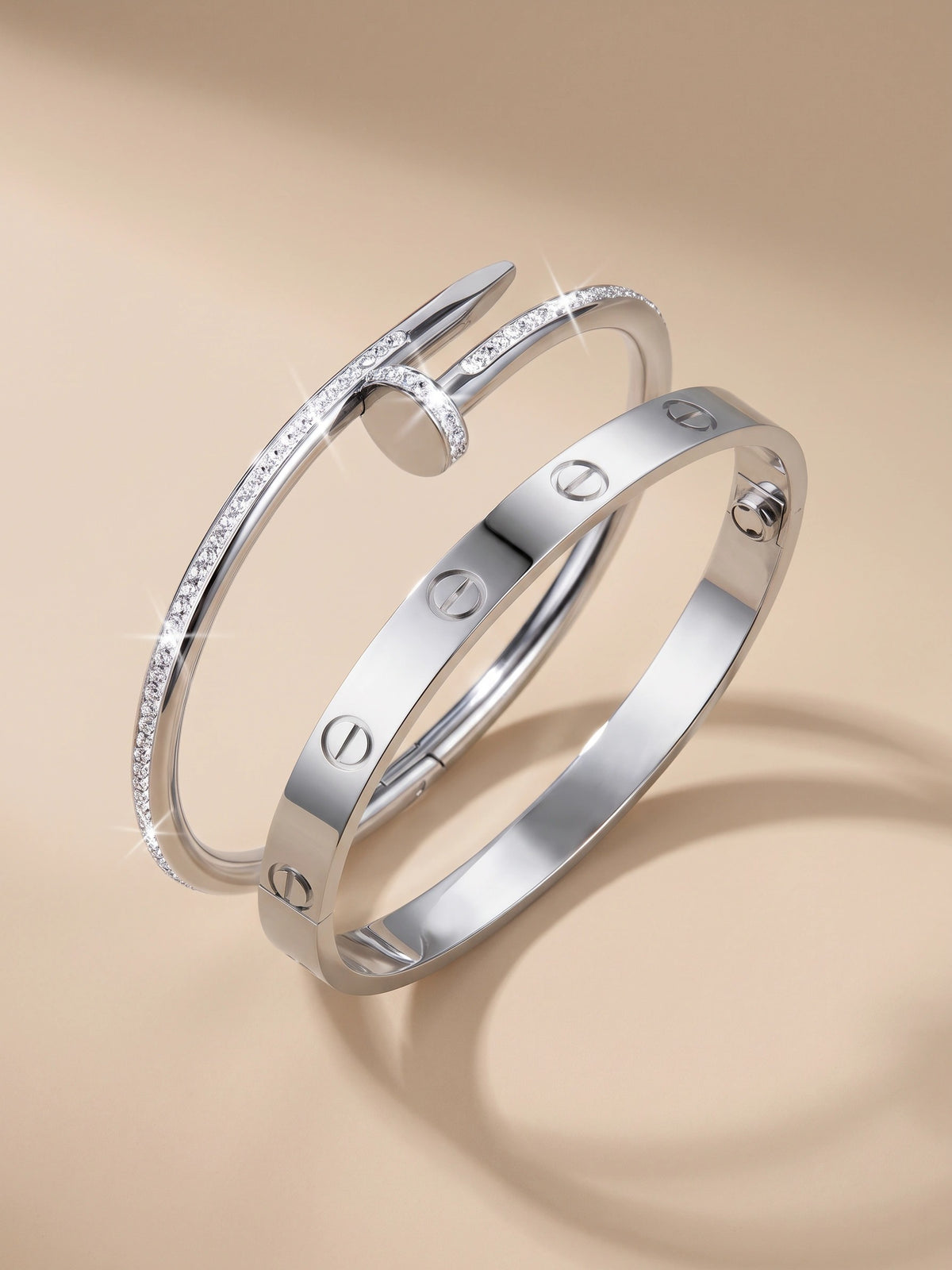 MYKI Nail and Kada Bracelet Stack (MKBRAD226)