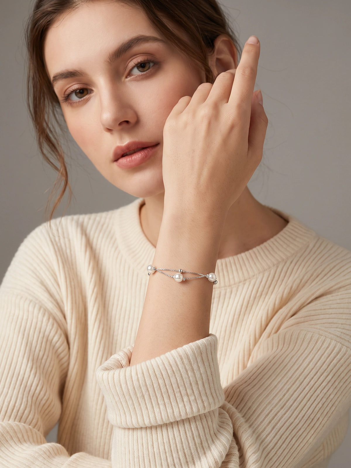 MYKI Beautiful Peral Loose Bracelet (MKBRAD329S)