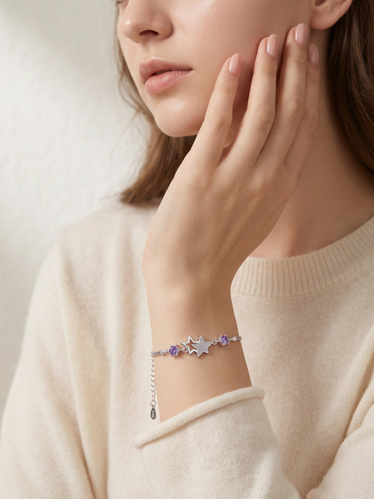 MYKI Gorgeous Flower Design Charm Bracelet (MKBRAD341P)