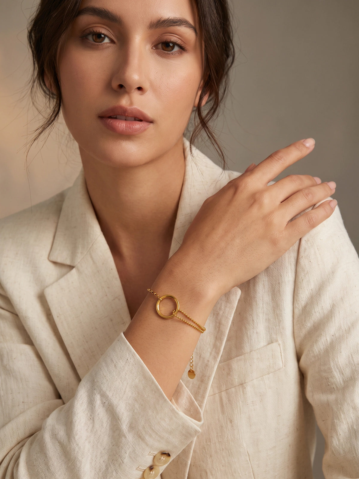 MYKI Glamorous Lock Bracelet (MKBRAD356G)