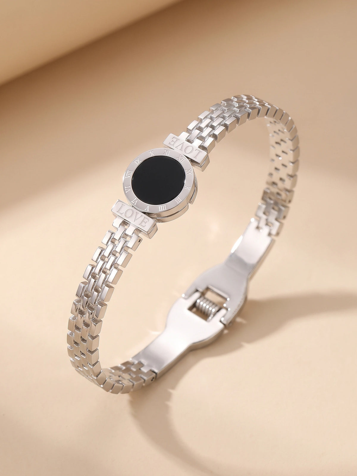 MYKI Beautiful Watch Type Design Rose Gold Plated Bracelet Kada (MKBRAD358S)