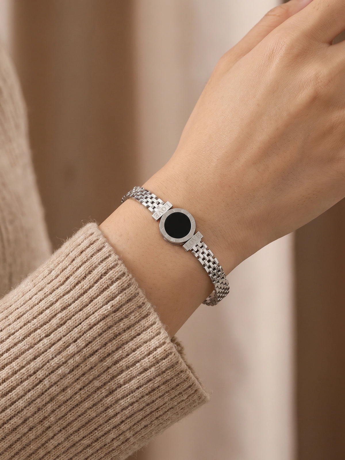 MYKI Beautiful Watch Type Design Rose Gold Plated Bracelet Kada (MKBRAD358S)