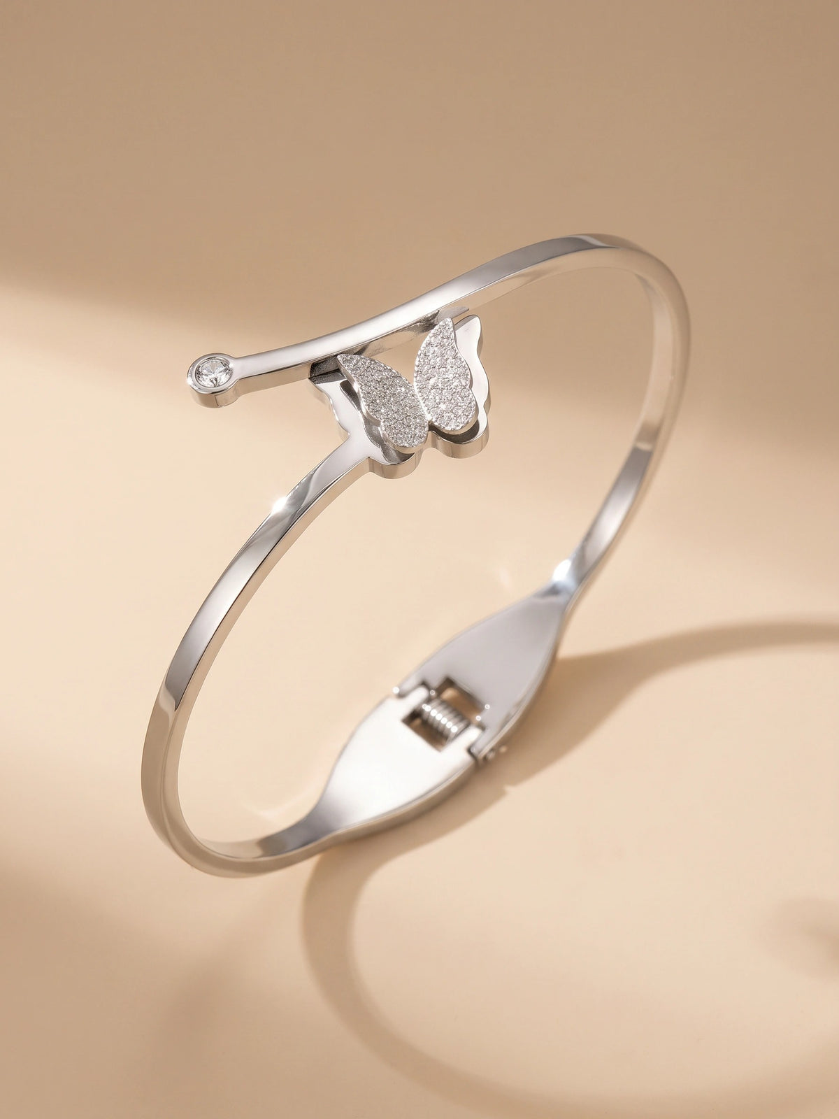 MYKI Beautious Rose Gold Butterfly Elegant Design Bracelet Kada (MKBRAD360S)