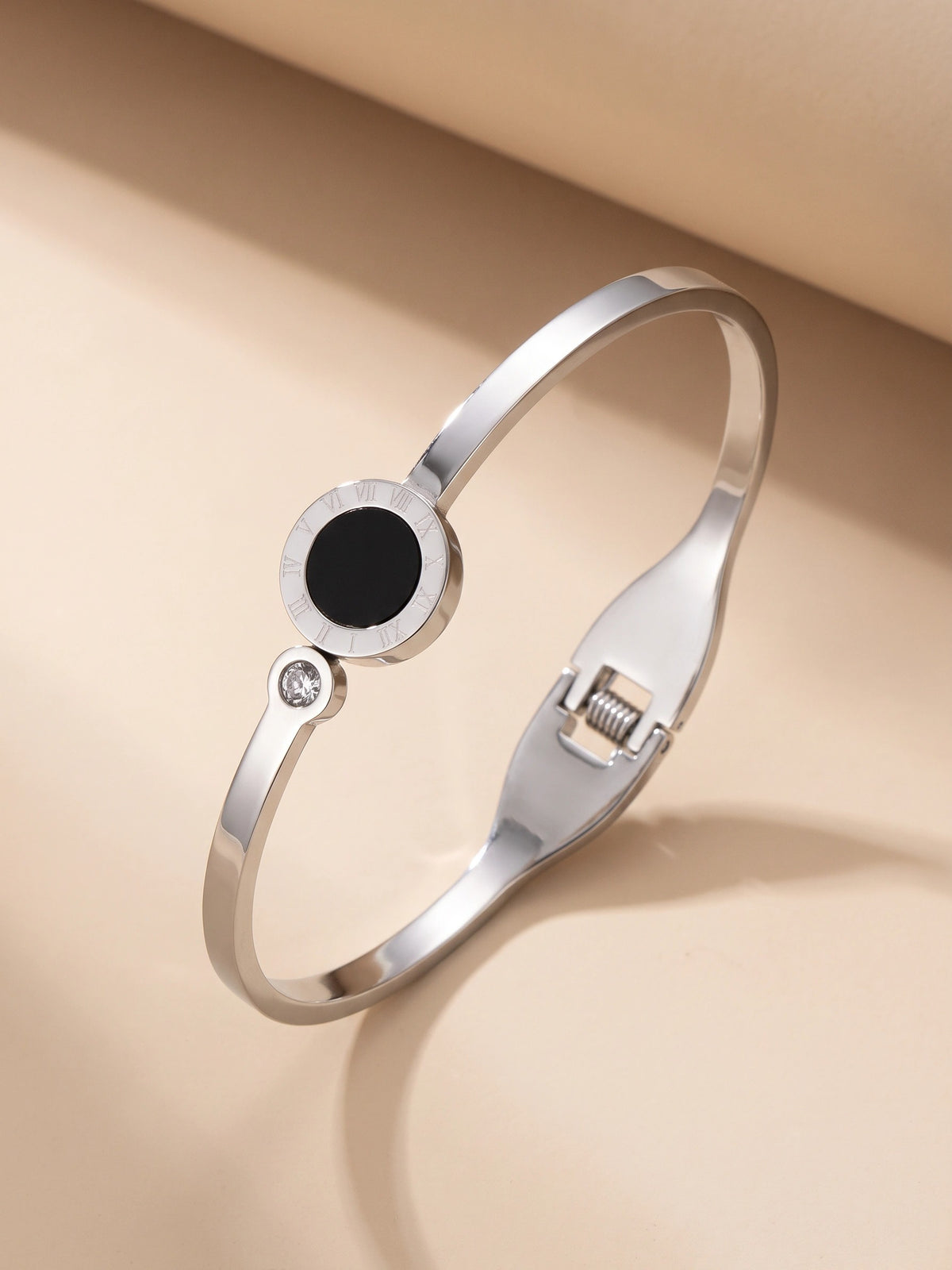 MYKI Classy Roman Letter Rose Gold plated Bracelet Kada (MKBRAD362S)