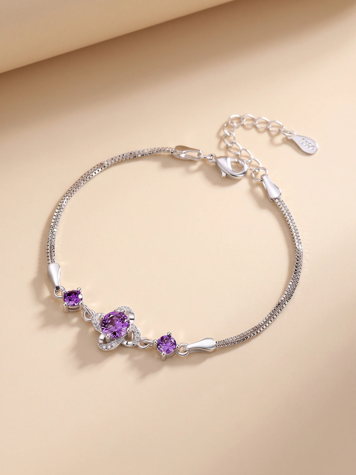 MYKI Religious Flower shape Cubic Zircon Bracelet (MKBRAD368P)