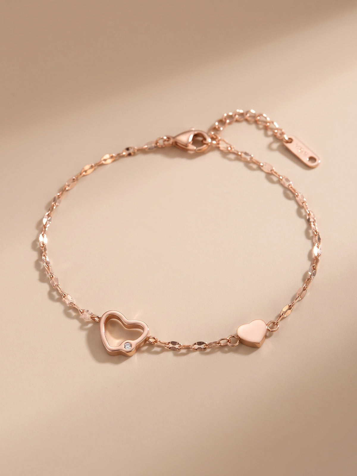 MYKI Stunnig Double Heart Bracelet (MKBRAD373)
