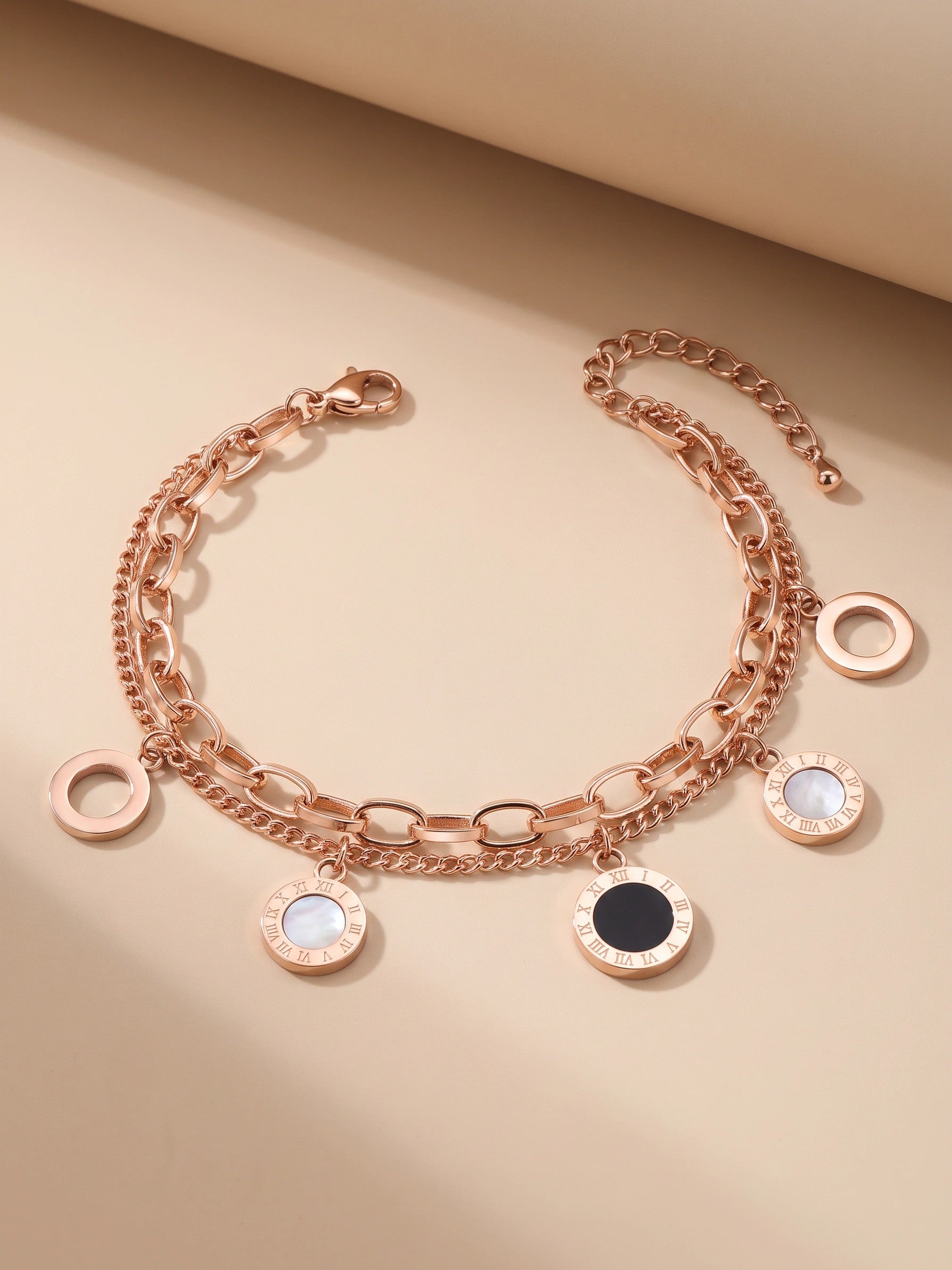 MYKI Casual Roman Gold plated Loose Bracelet (MKBRAD395RG)