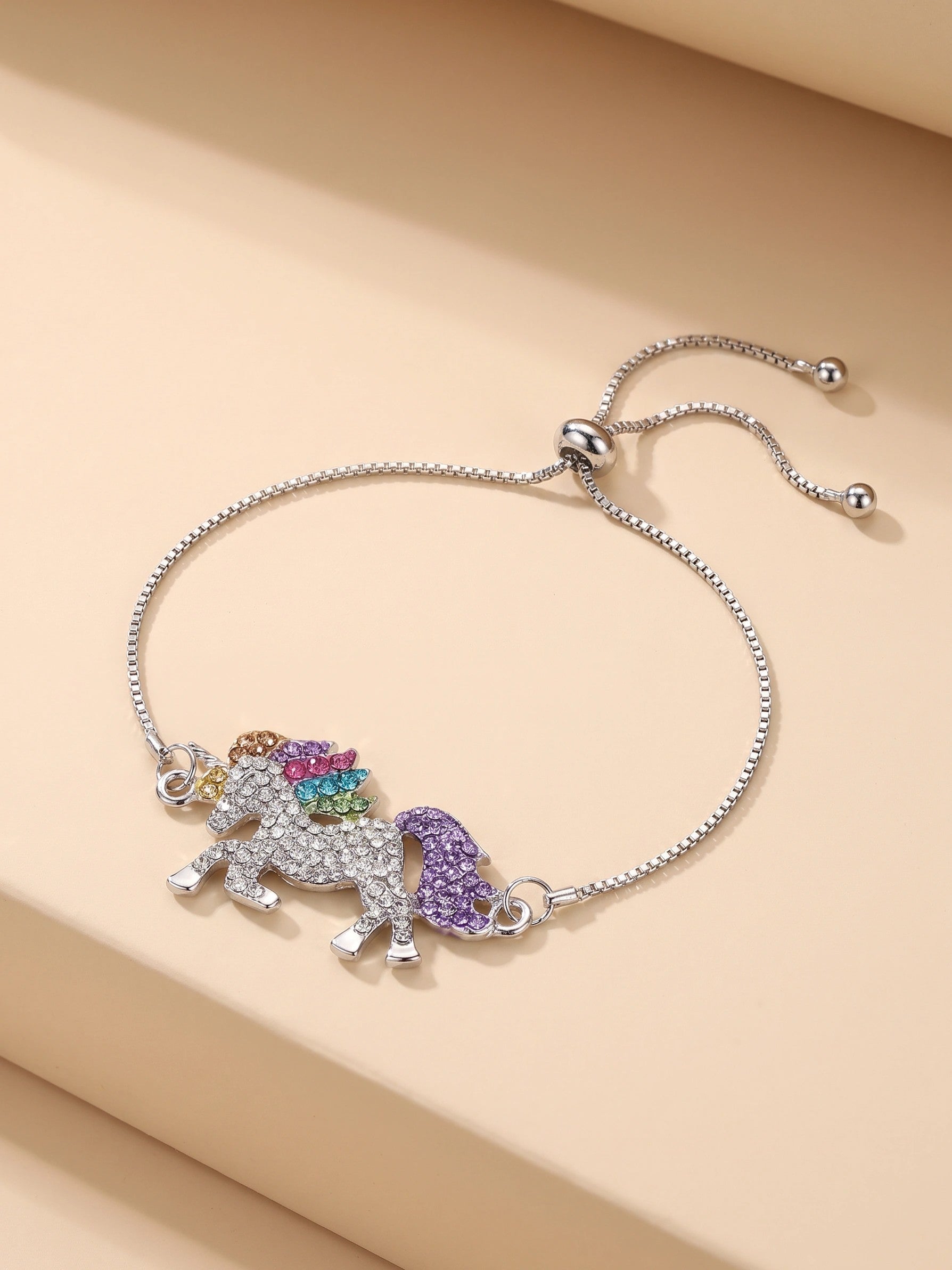 MYKI Majestic Unicorn Charming Multicolour Bracelet (MKBRAD401S)