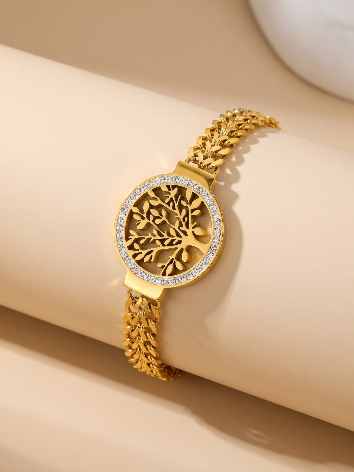 MYKI Life of Tree Shaped Charm Bracelet (MKBRAD436G-TWIN)