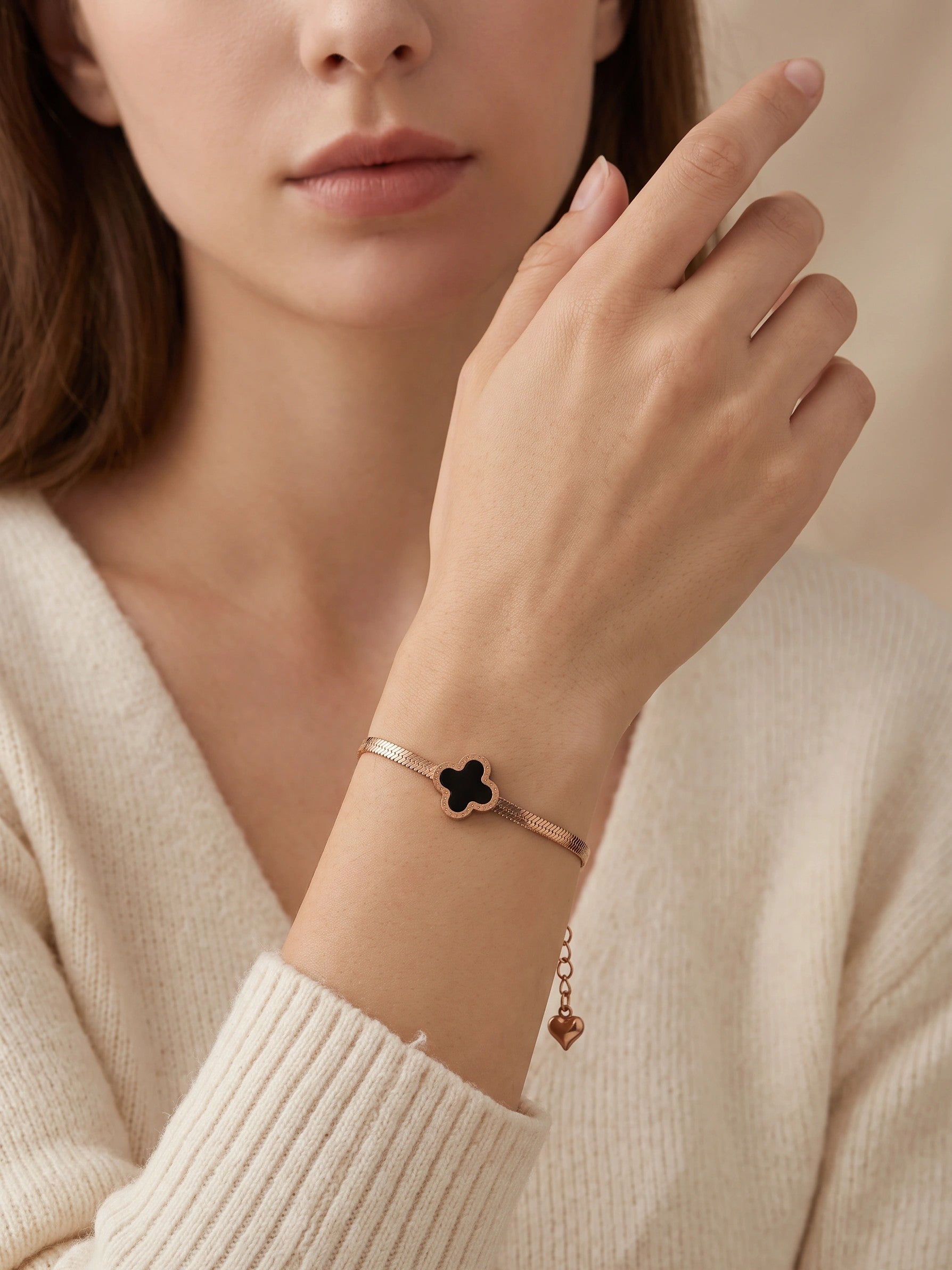MYKI Gorgeous Floral Charm Bracelet (MKBRAD478RG)