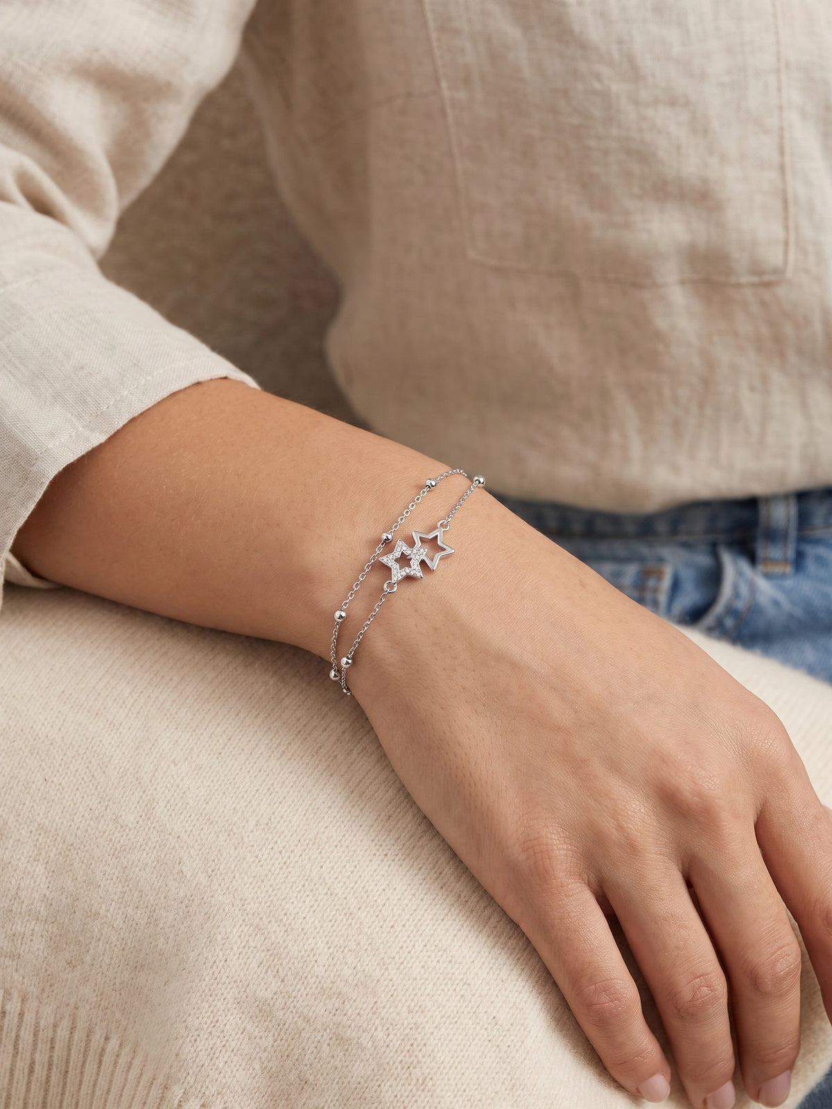 MYKI Beautiful Star Multi-Strand Fashionable Bracelet  (MKBRAD501S)