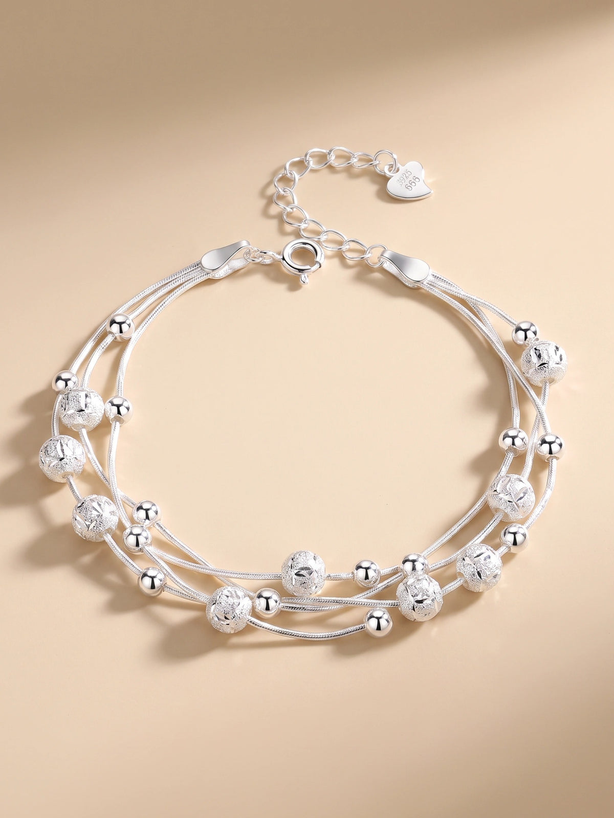 MYKI Sweet Ball Multi Layer Loose Bracelet  (MKBRAD518S)