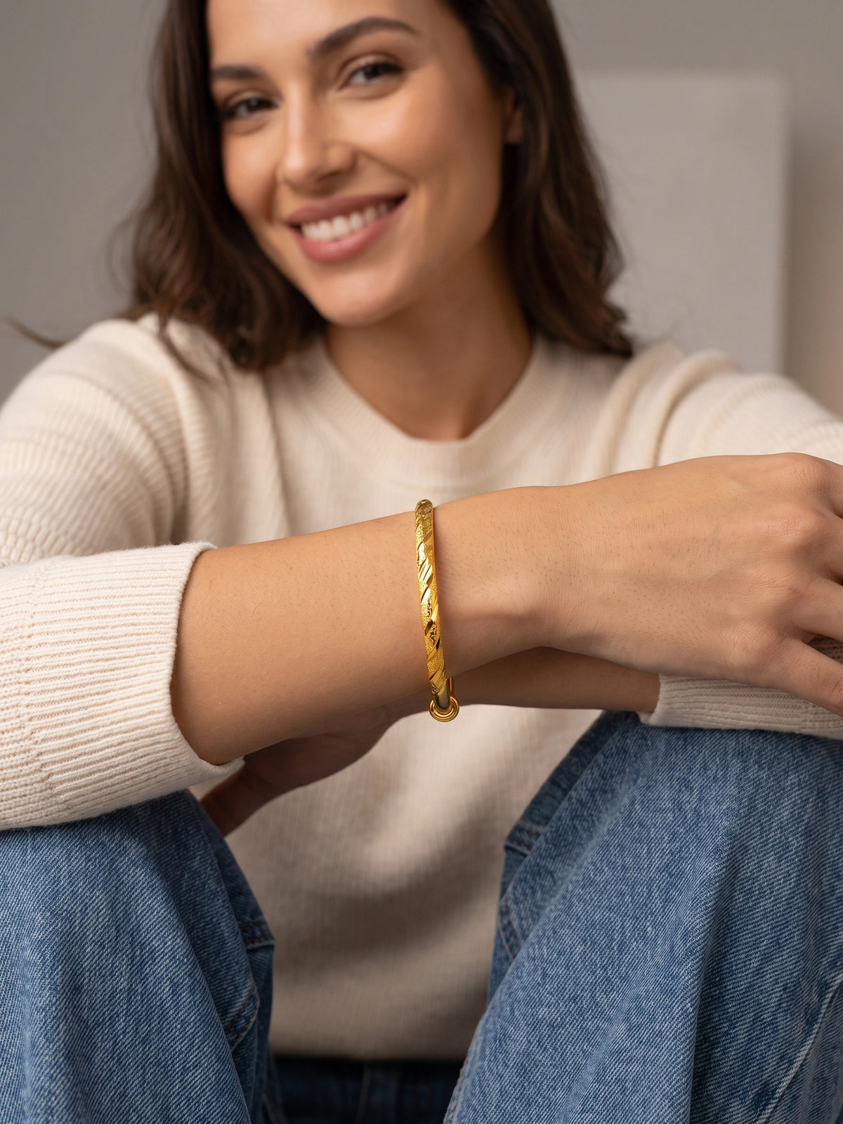 MYKI Bracelet Kada  (55mm) (MKBRAD533G)