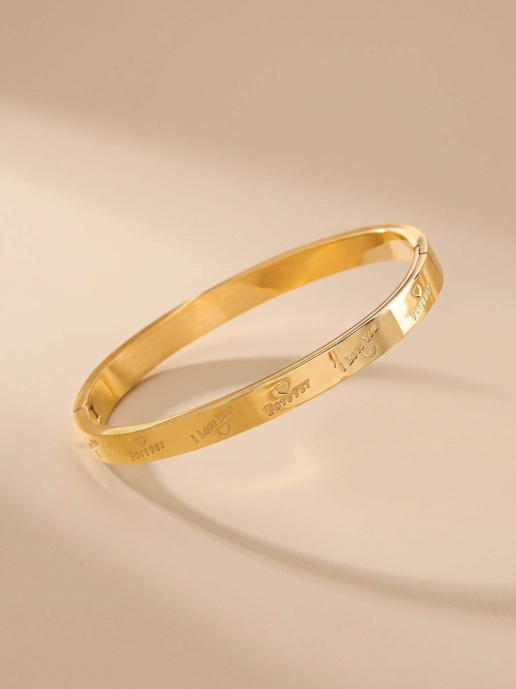 MYKI I LOVE YOU FOREVER Kada Bracelet  (MKBRAD558-CSS)