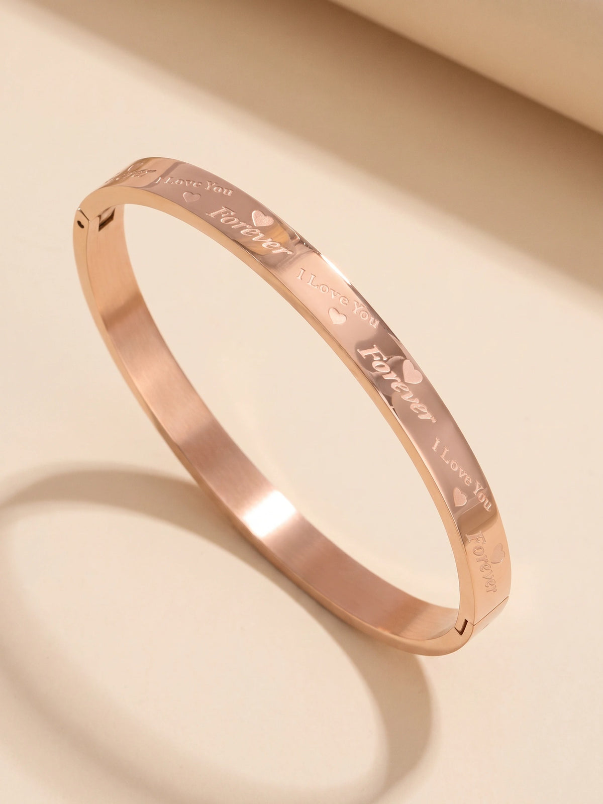 MYKI I LOVE YOU FOREVER Kada Bracelet  (MKBRAD558-CSS)