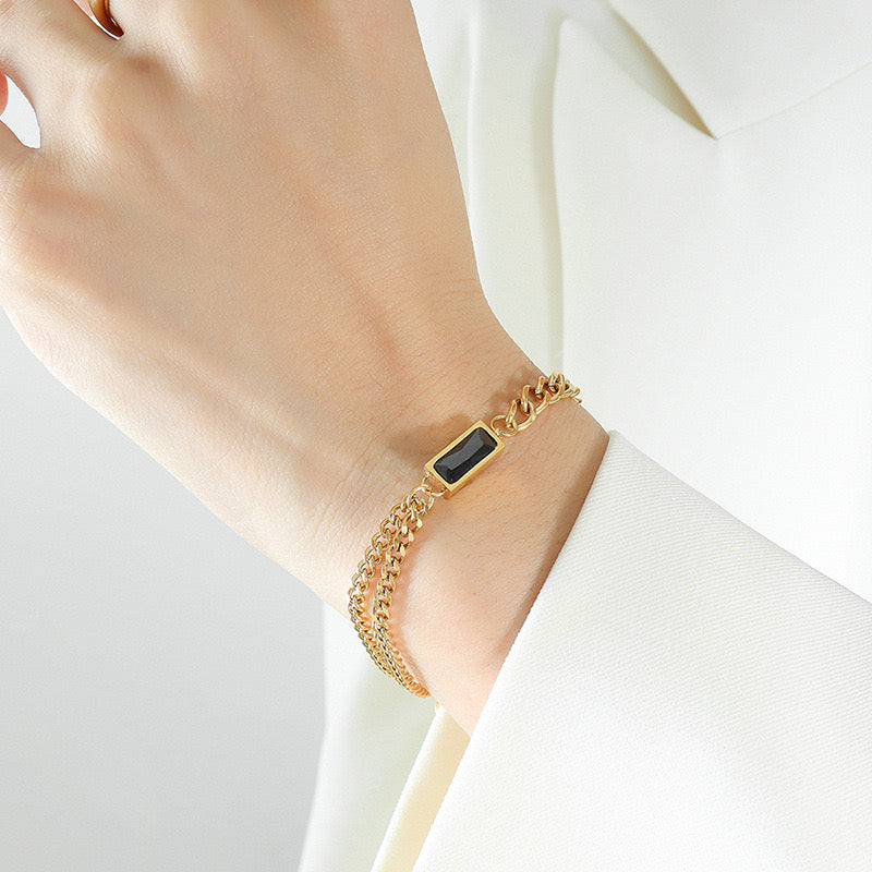 MYKI Stunning Bracelet  (MKBRAD578BLACK-CSS)