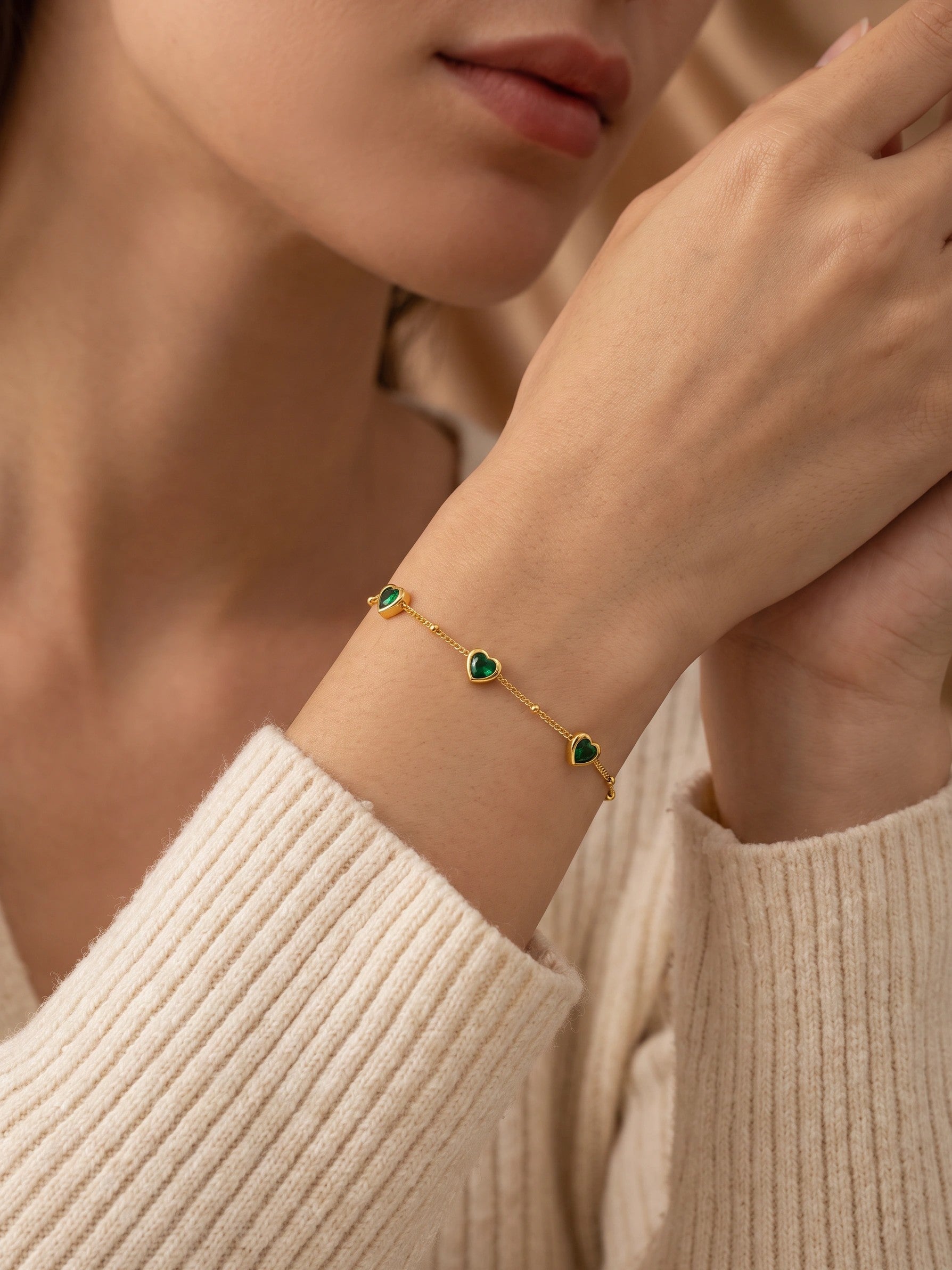 MYKI Charming Bracelet  (MKBRAD585G-GREEN-CSS)