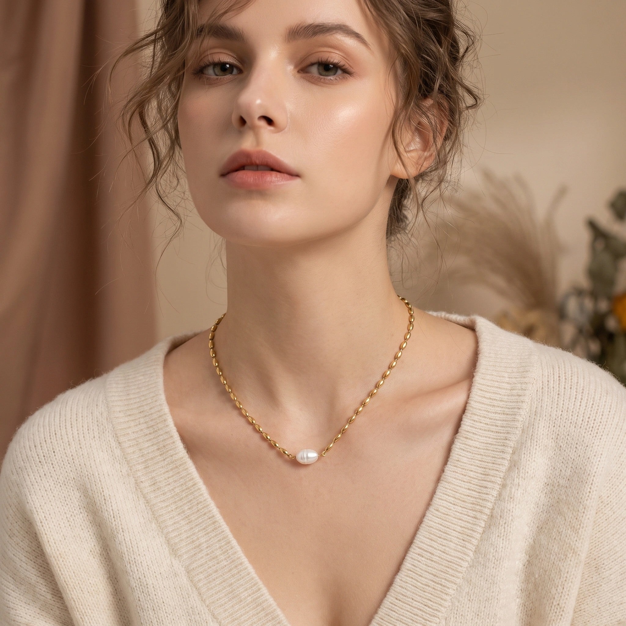 MYKI Perfect Stainless Steel Necklace (MK712G-SSYI)