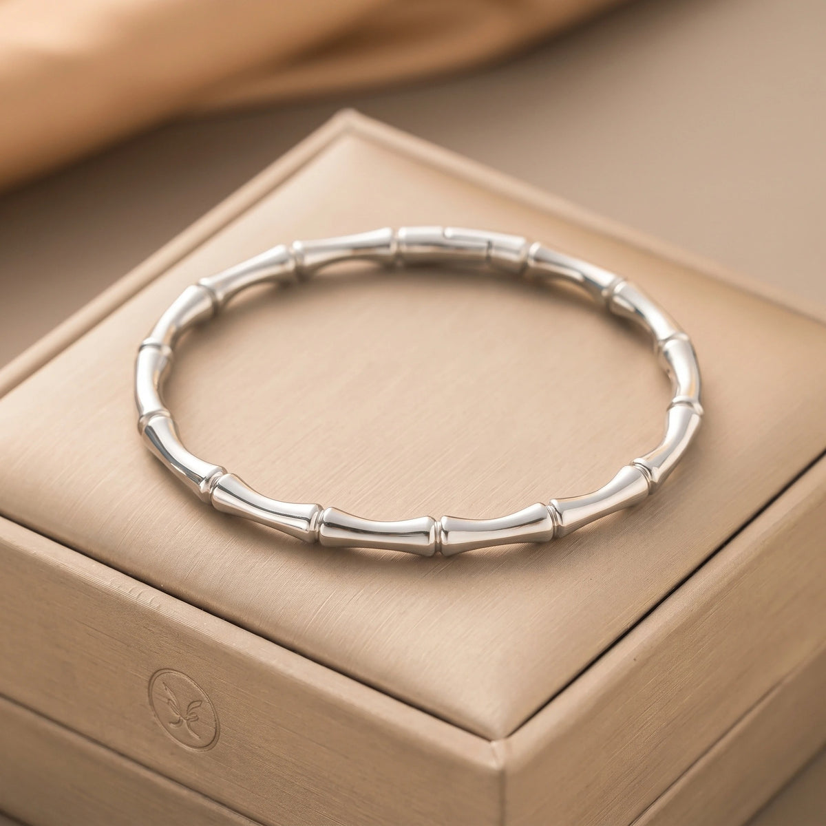 MYKI Bamboo Style Bangle | Anti-Tarnish(MKBRAD727-SSYI)