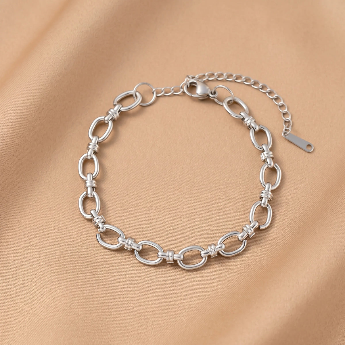 MYKI Stainless Steel Link Bracelet | Anti-Tarnish(MKBRAD731-SSYI)