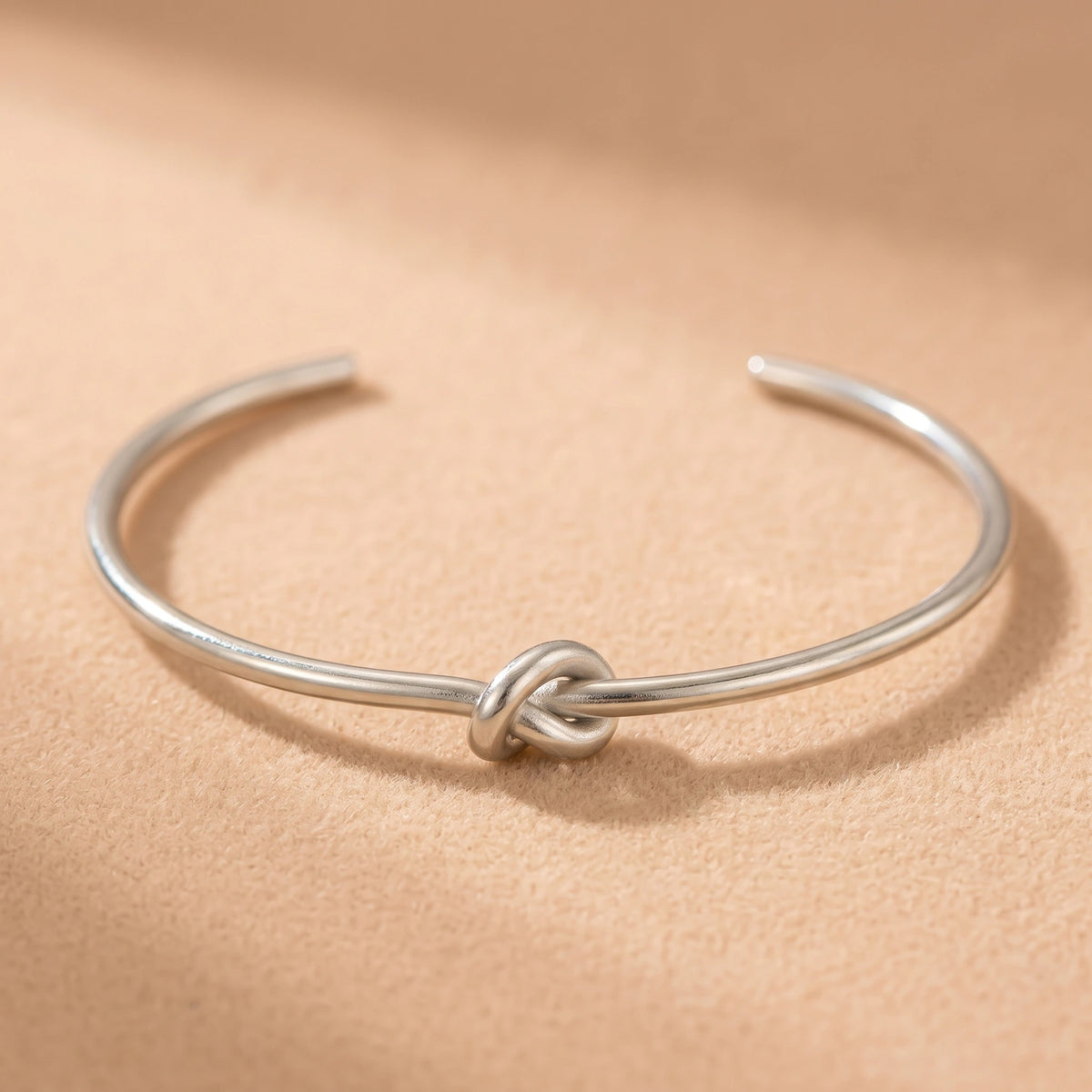 MYKI Knot Cuff Bracelet | Stainless Steel | Anti-Tarnish(MKBRAD736-SSYI)