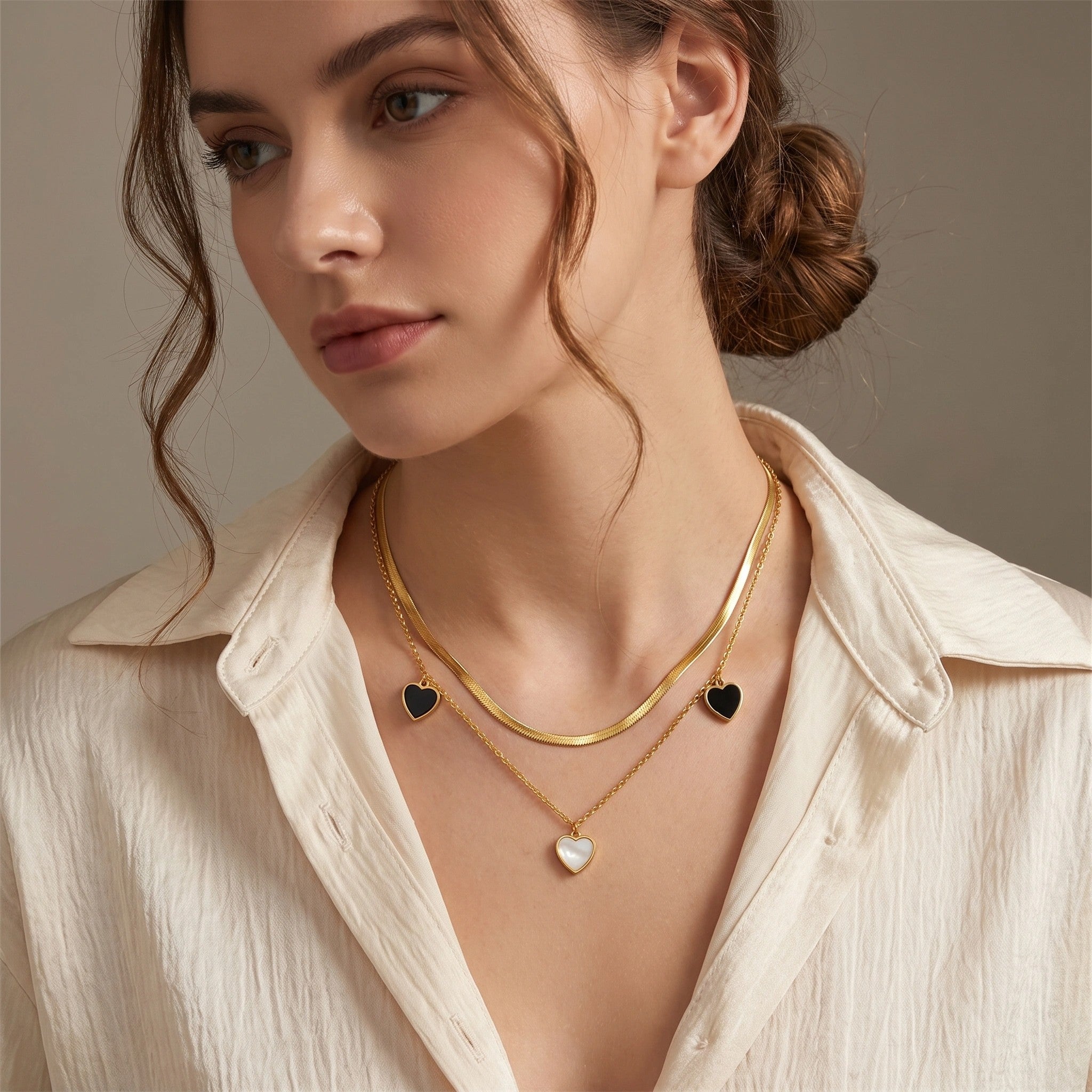 MYKI Personable Stainless Steel Necklace (MK743G-SSYI)