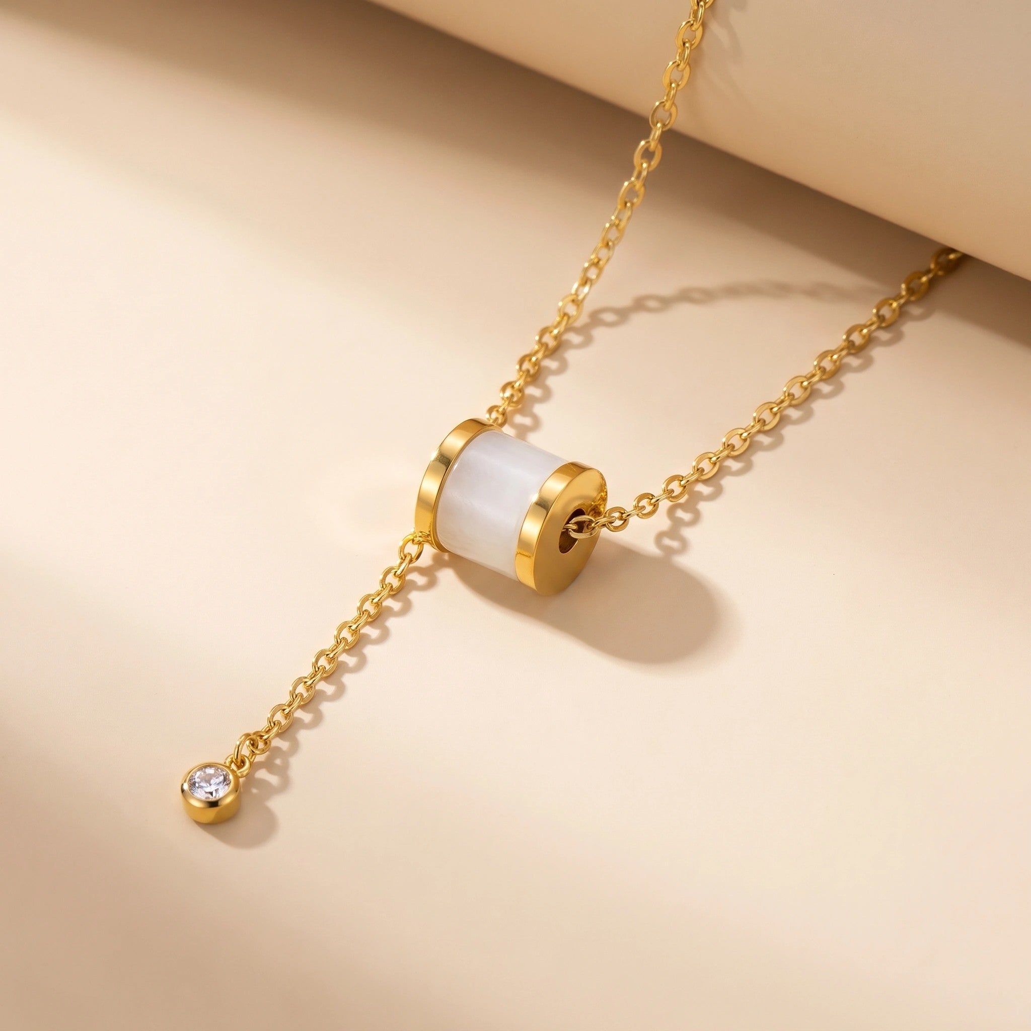 MYKI Showy Stainless Steel Necklace (MK752G-SSYI)