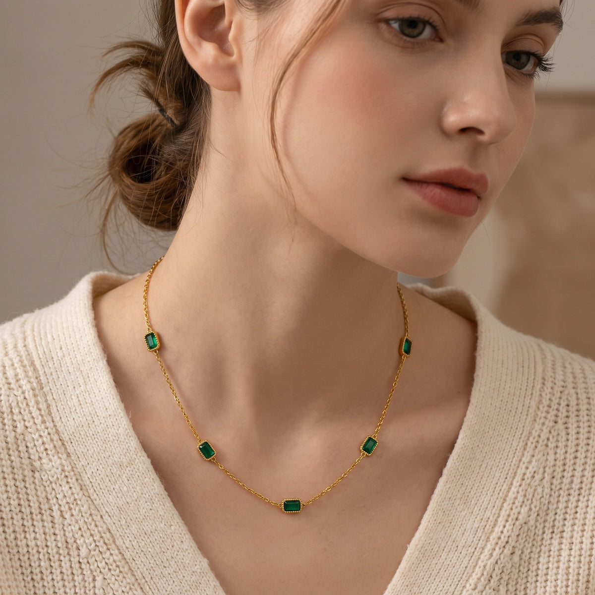 MYKI Foxy Stainless Steel Necklace (MK753G-SSYI)