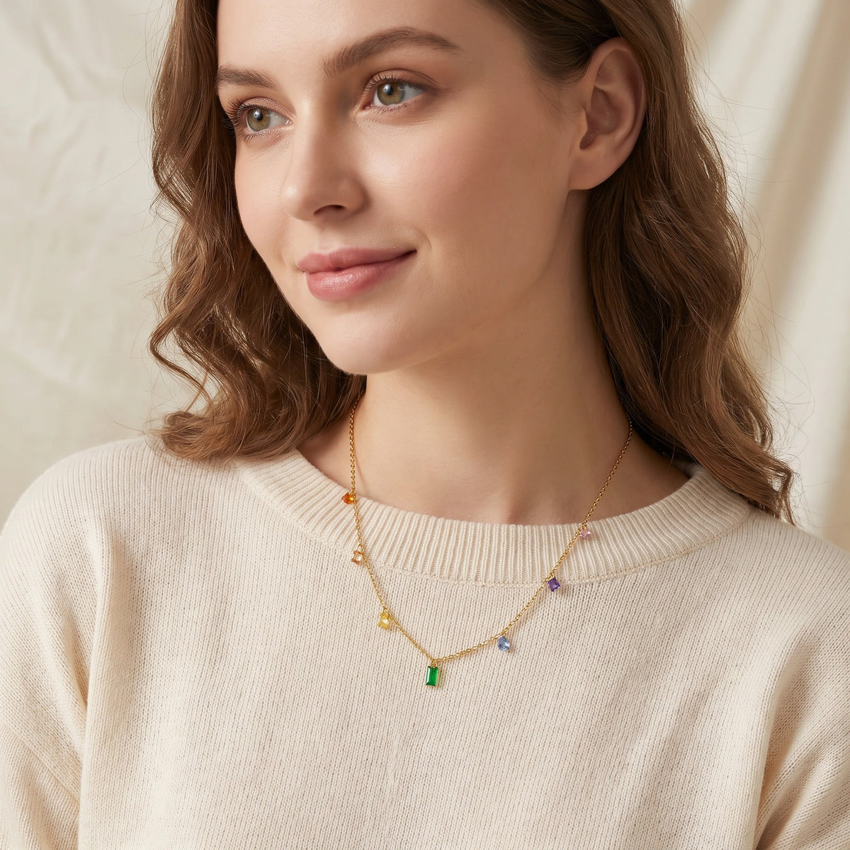 MYKI Photogenic Stainless Steel Necklace (MK754G-SSYI)