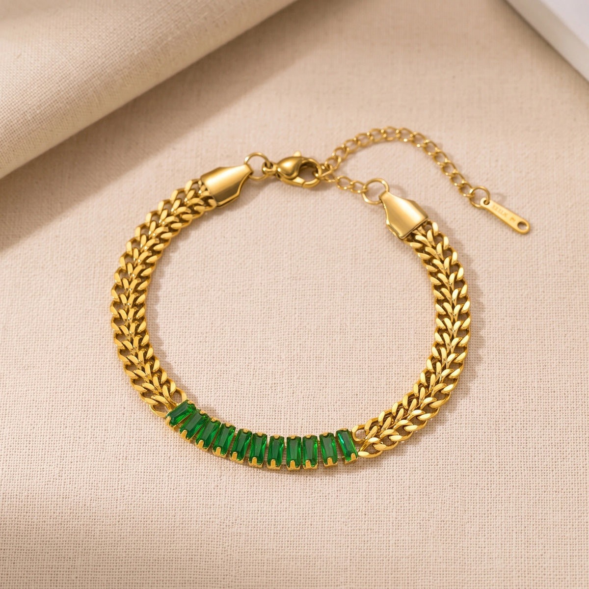 MYKI Gold Plated Bracelet | Anti-Tarnish Adjustable Design(MKBRAD756G-SSYI)