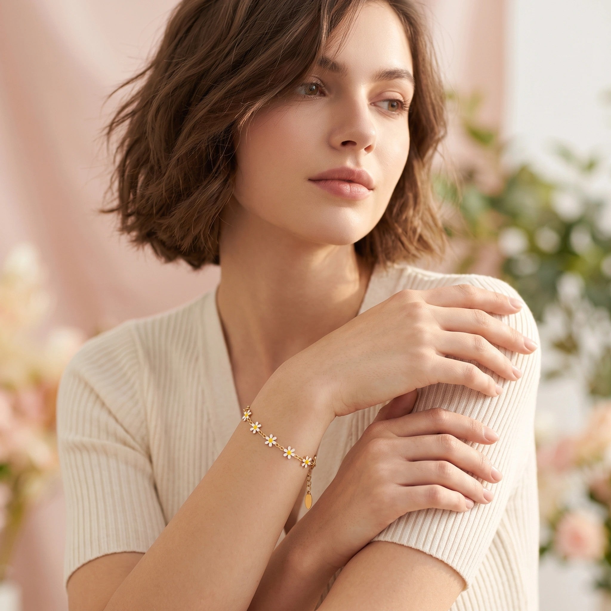 MYKI Gold Plated Bracelet | Anti-Tarnish Adjustable Design(MKBRAD759G-SSYI)