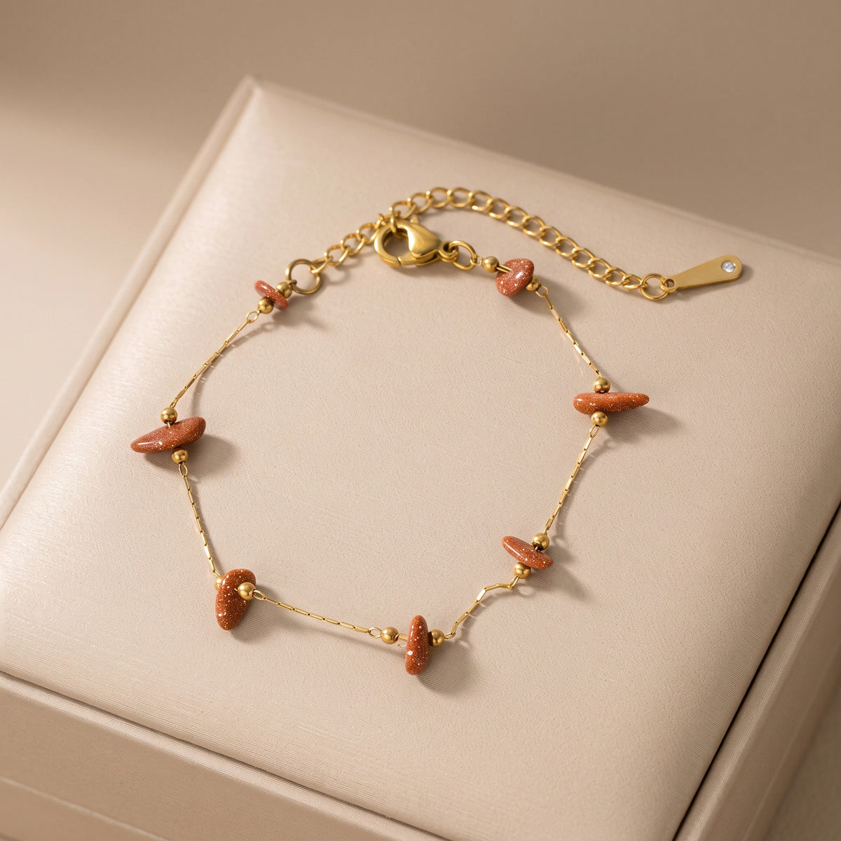 MYKI Gold Plated Bracelet | Anti-Tarnish Adjustable Design(MKBRAD760G-SSYI)