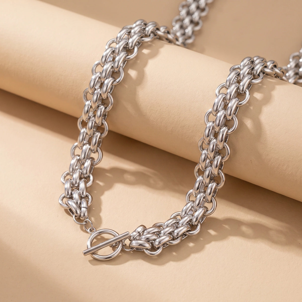 MYKI Telegenic Stainless Steel Necklace (MK772S-SSYI)