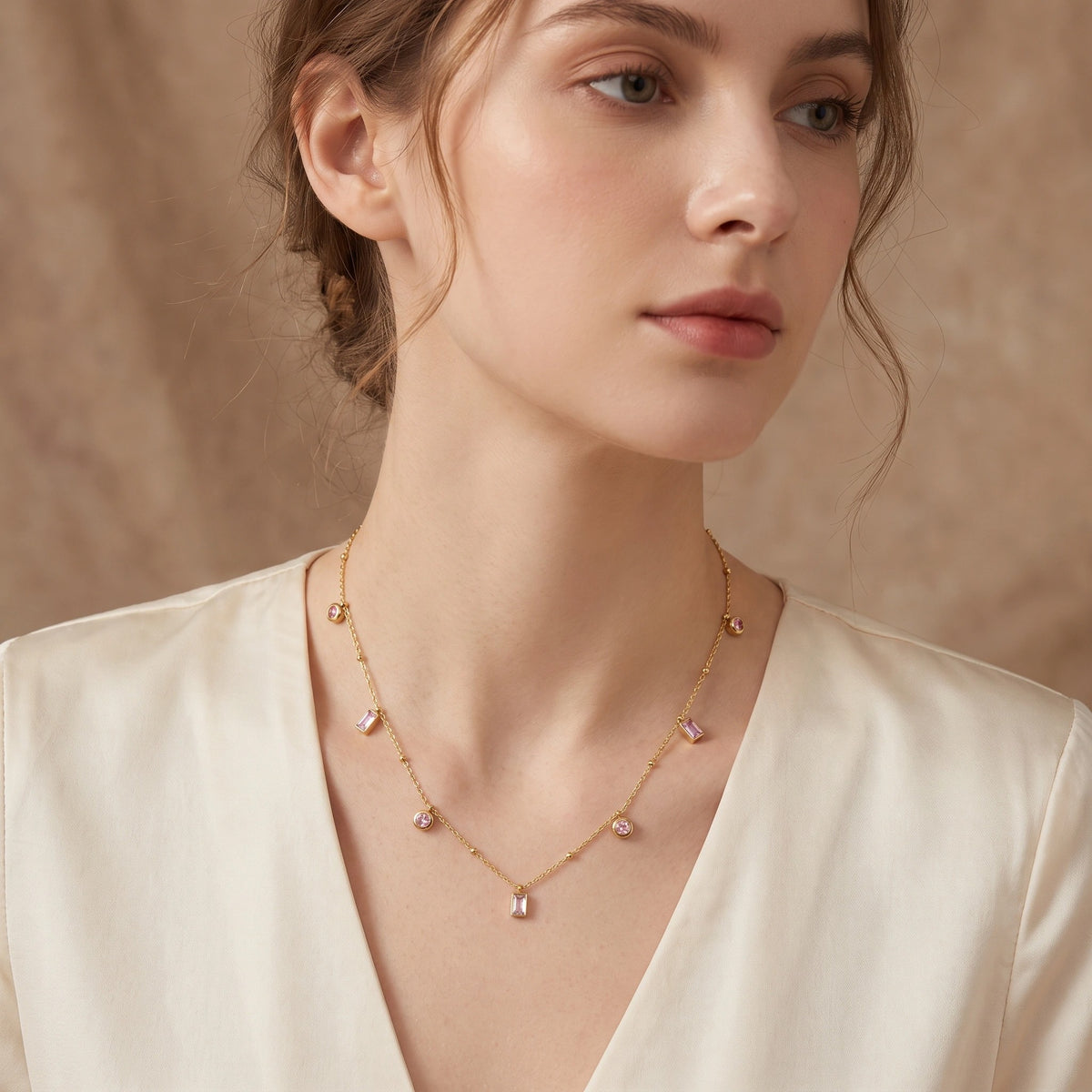 MYKI Gorgeous Stainless Steel Necklace (MK779G-SSYI)