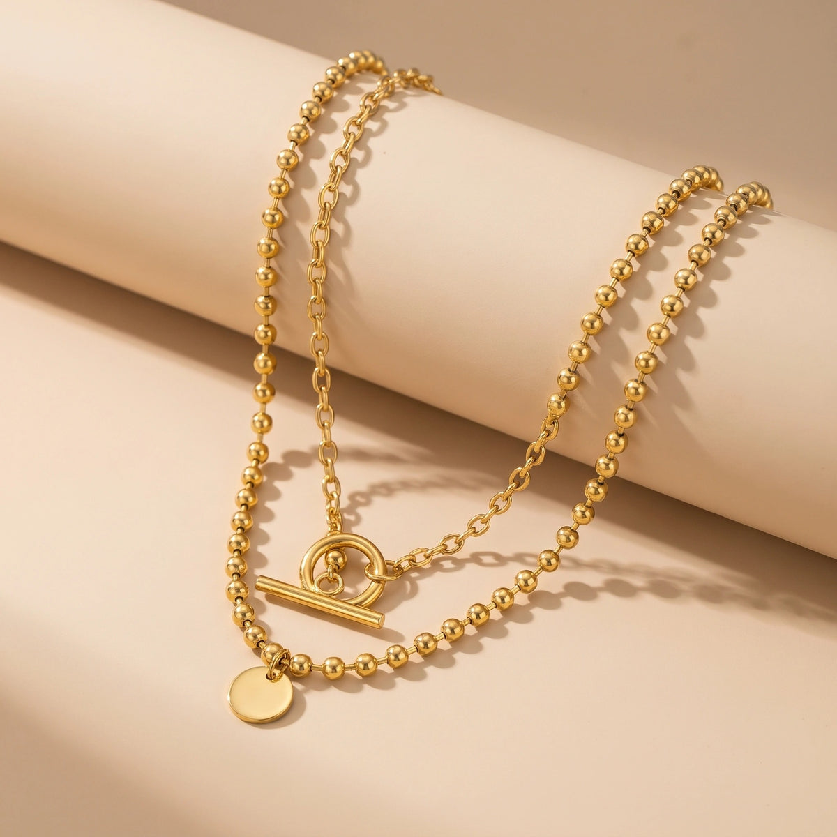 MYKI Junoesque Stainless Steel Necklace (MK787G-SSYI)