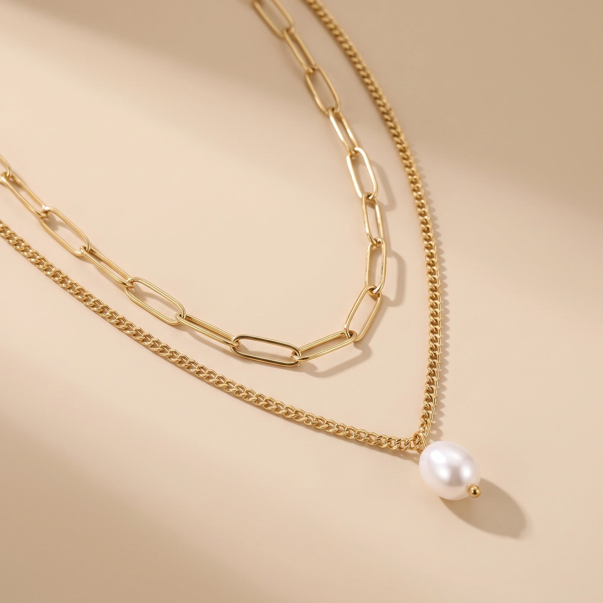 MYKI Lovely Stainless Steel Necklace (MK789G-SSYI)