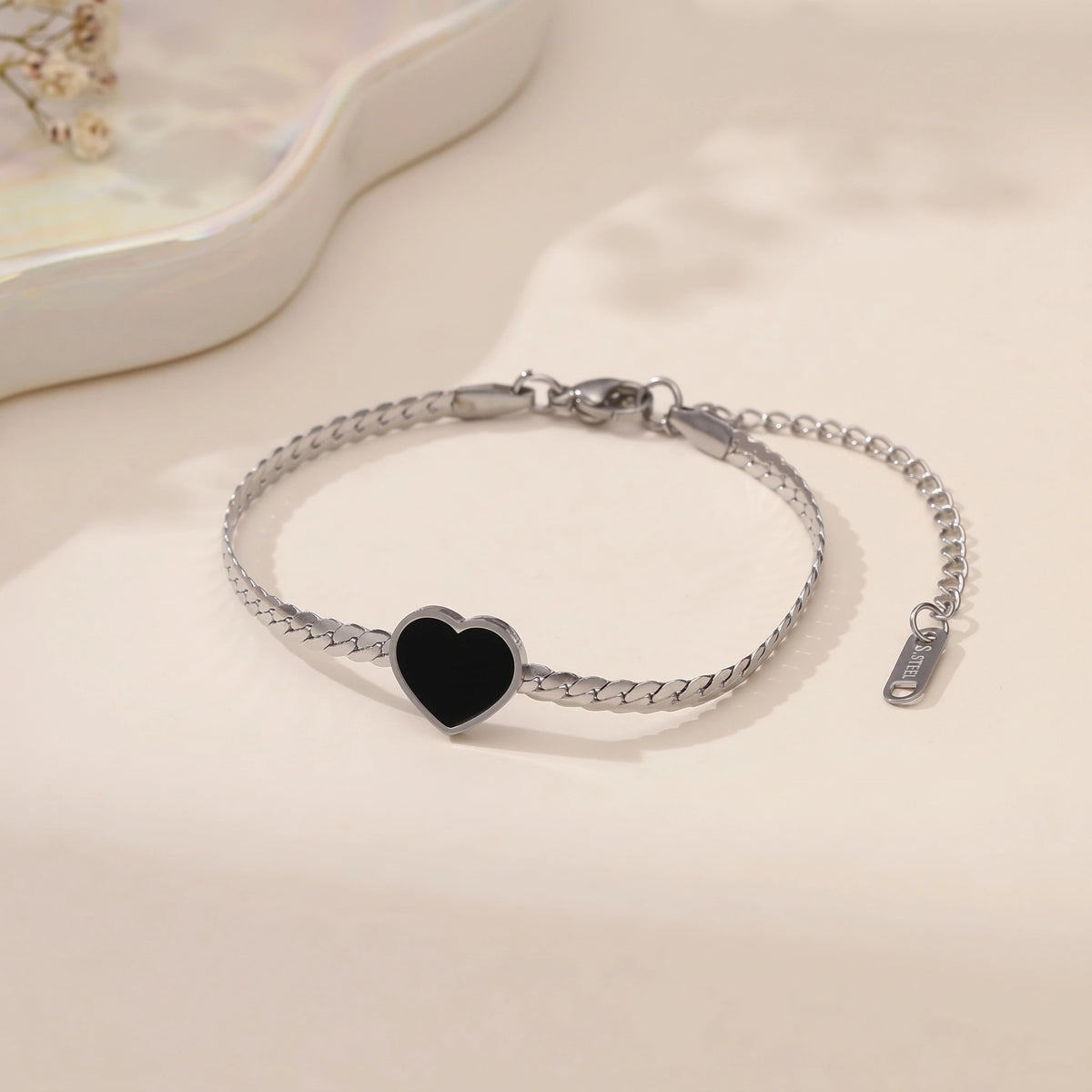 MYKI Heart Bracelet | Anti-Tarnish(MKBRAD797-SSYI)