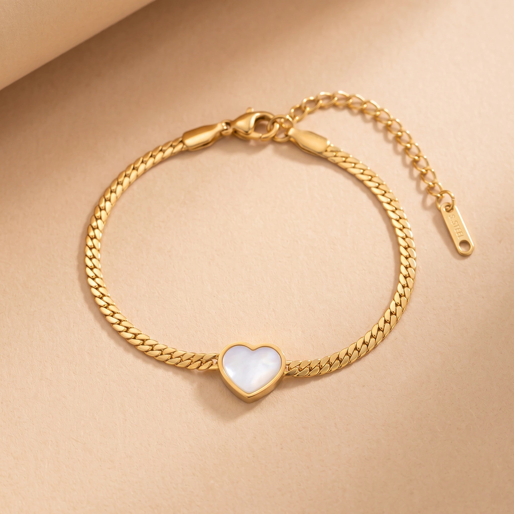 MYKI Heart Bracelet | Anti-Tarnish(MKBRAD797-SSYI)