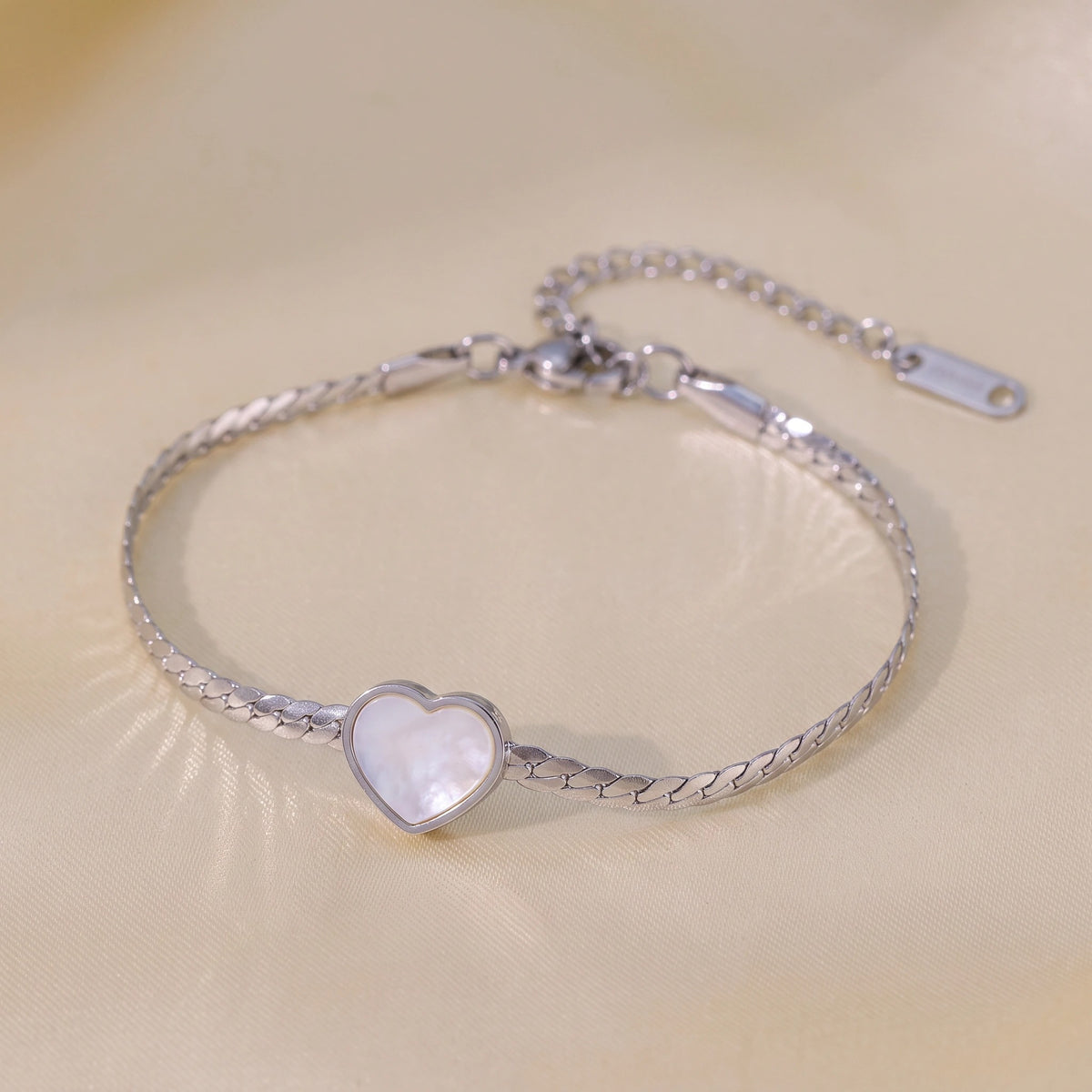 MYKI Heart Bracelet | Anti-Tarnish(MKBRAD797-SSYI)