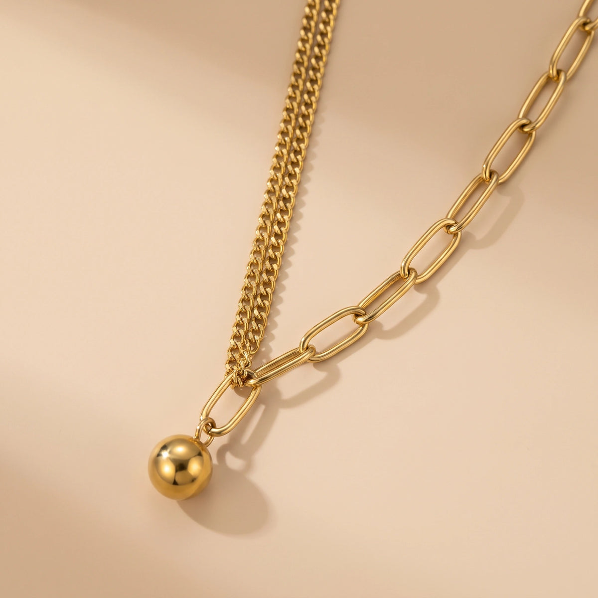 MYKI Glorious Stainless Steel Necklace (MK817G-SSYI)