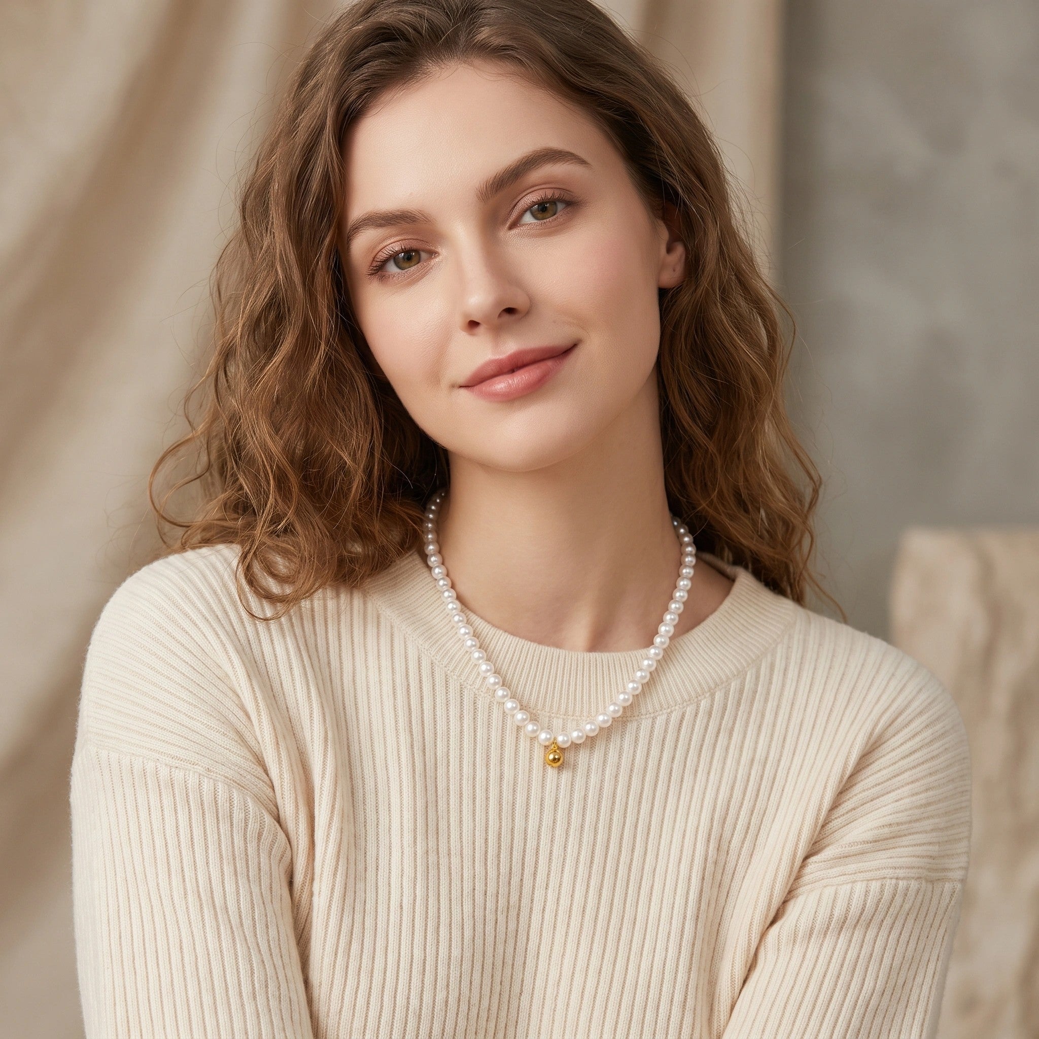 MYKI Ravishing Stainless Steel Necklace (MK825G-SSYI)