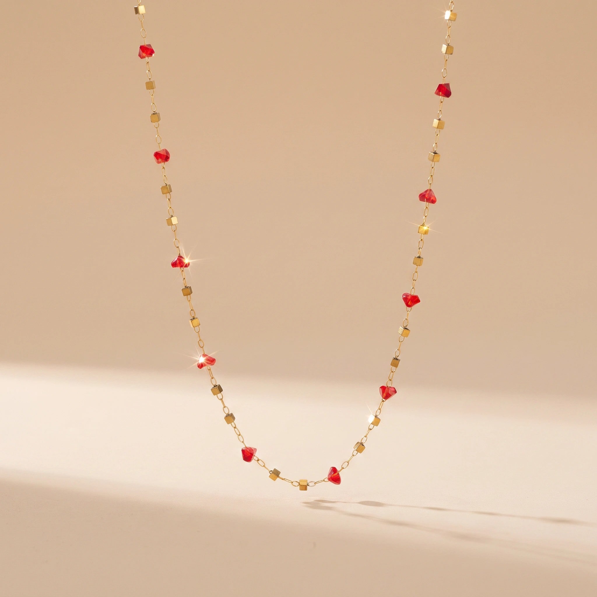 MYKI Beaded Necklace Chain (MK884-SSYI)