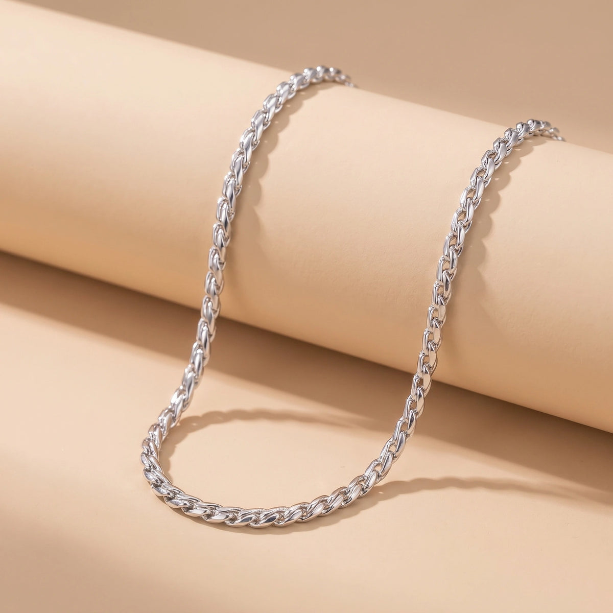 MYKI Classic Premium Plated Rope Chain Necklace (MK891-SSYI)